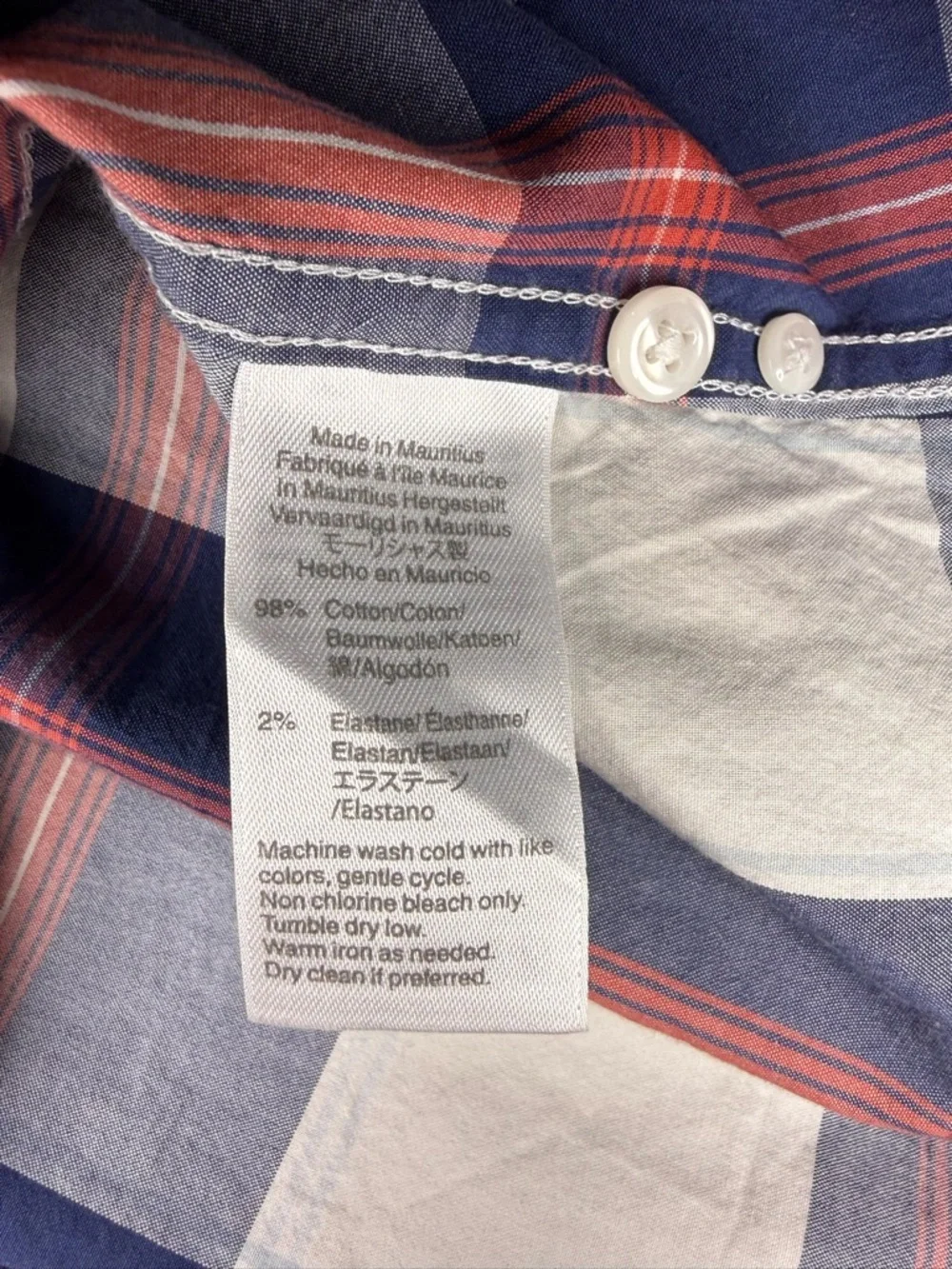 J.Crew Small Mens Plaid Button Down Shirt Slim Untucked Stretch Preppy Americana